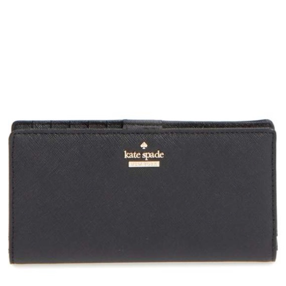 kate spade stacy wallet black